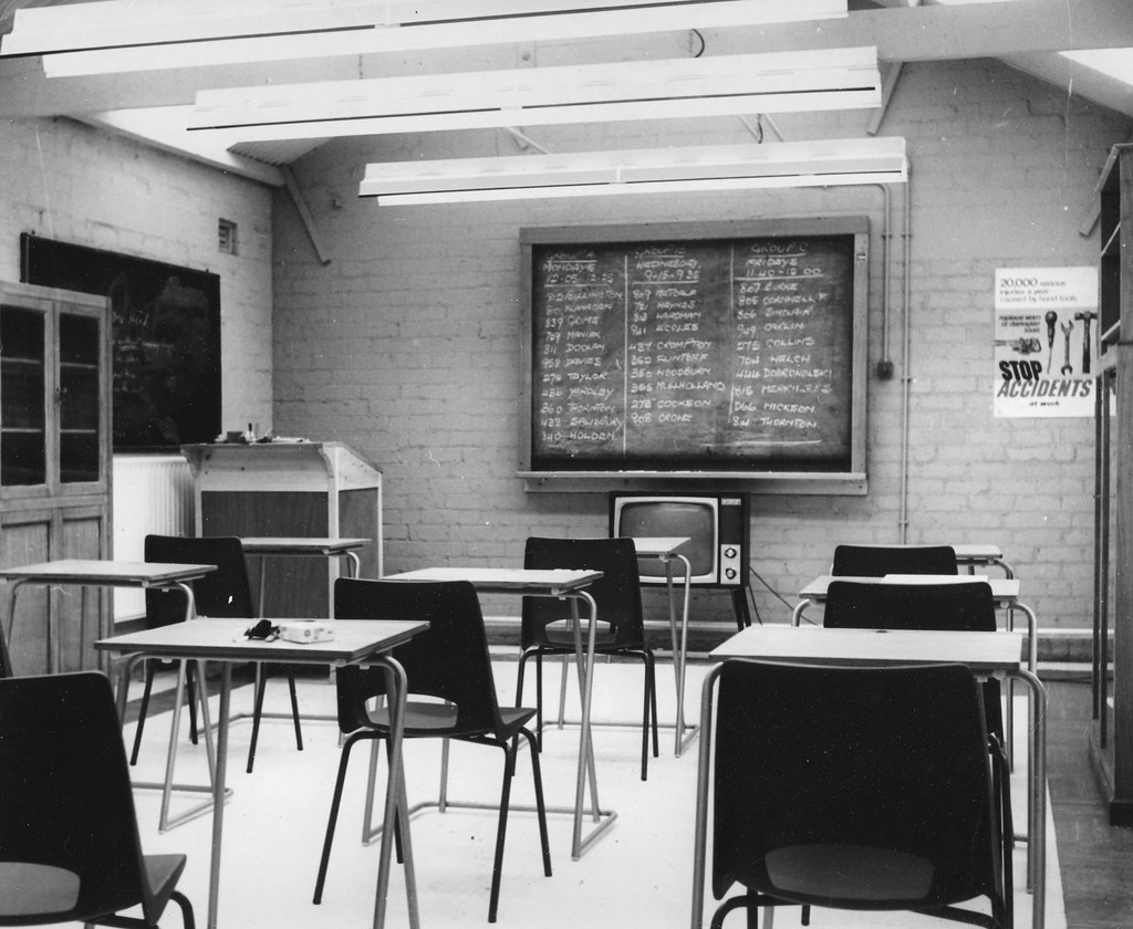 A classroom at an apprentice training school